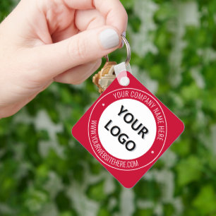 Exemple de porte-clés promotionnel avec logo et te