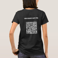 Exemple de T-Shirt d'affaires avec QR Code et Text