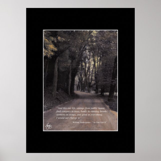 Exempt from Public Haunt Shakespeare Quote Poster (Front)