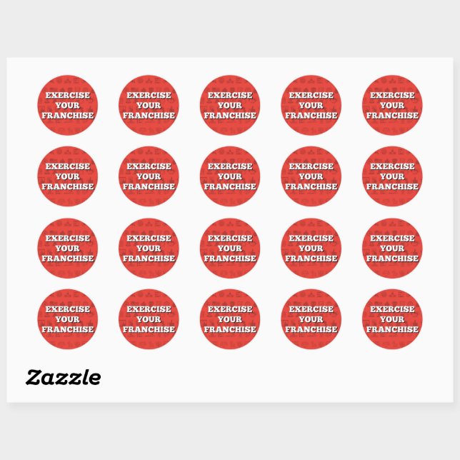 Exercez vos Stickers Franchise RED REPUBLICAN (Feuille)