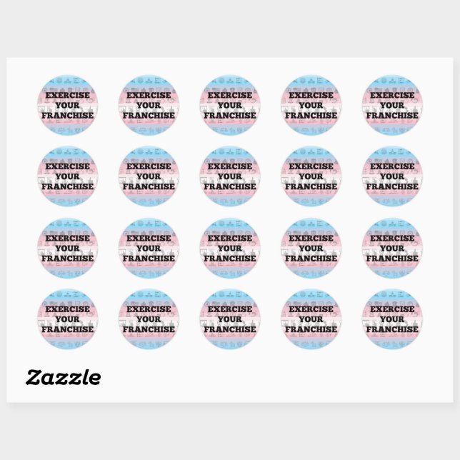 Exercez votre Franchise Stickers TRANS FIDE (Feuille)