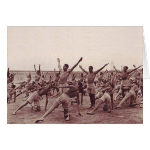 Exercice vintage de soldats