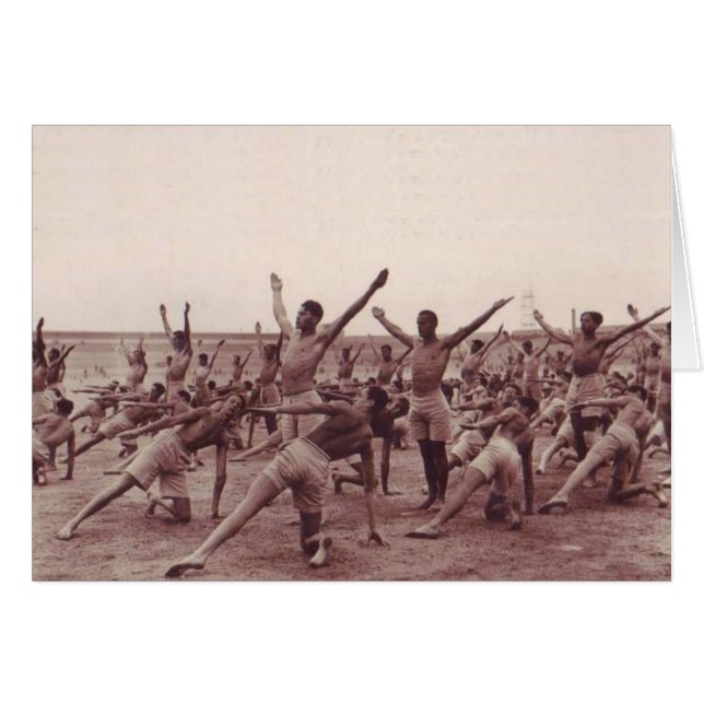 Exercice vintage de soldats (Devant horizontal)
