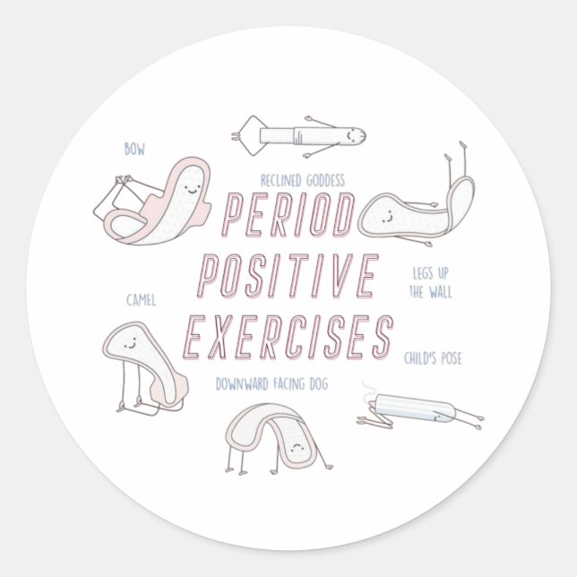 Exercices positifs de la période Sticker rond (Devant)