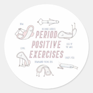 Exercices positifs de la période Sticker rond