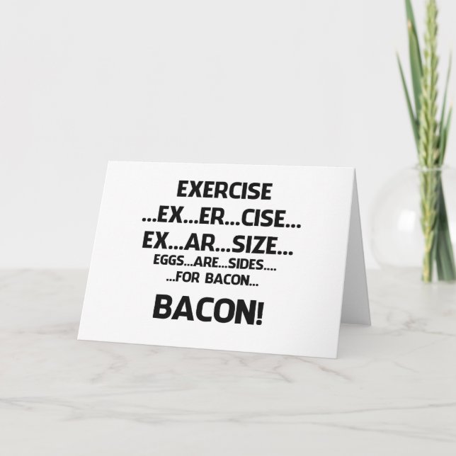 Exercise..BACON Card (Front)
