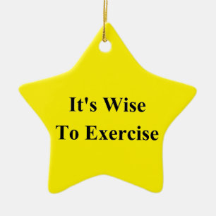 Exercise Ceramic Ornament