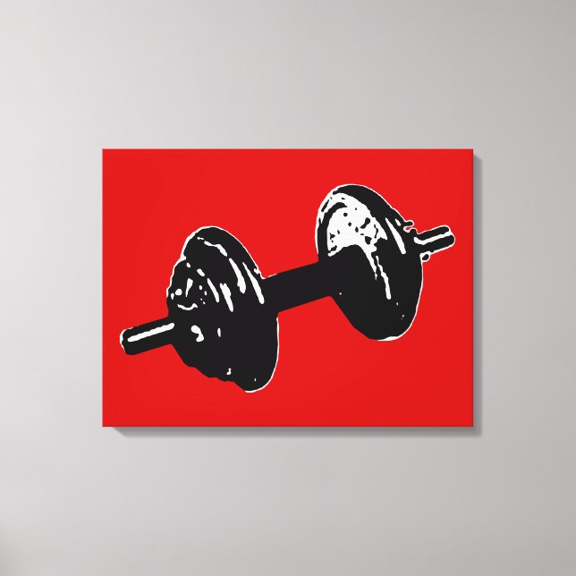 exercise . fitness. gym canvas print (Front)