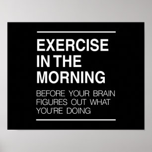 Exercise in the Morning Poster