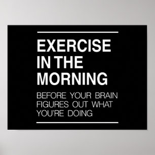 Exercise in the Morning Poster