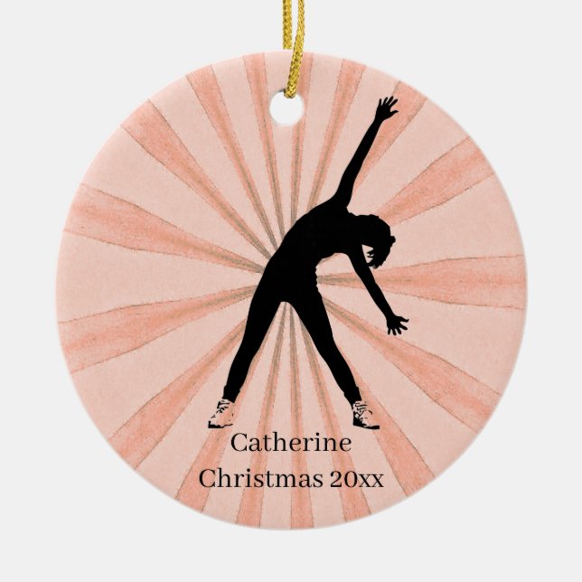 Exercise Name Ceramic Ornament (Front)