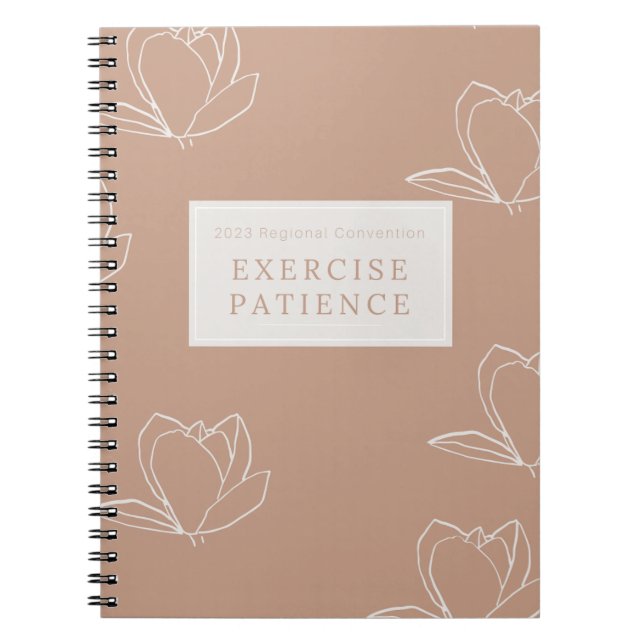 Exercise Patience | 2023 Regional Convention | JW Notebook (Front)