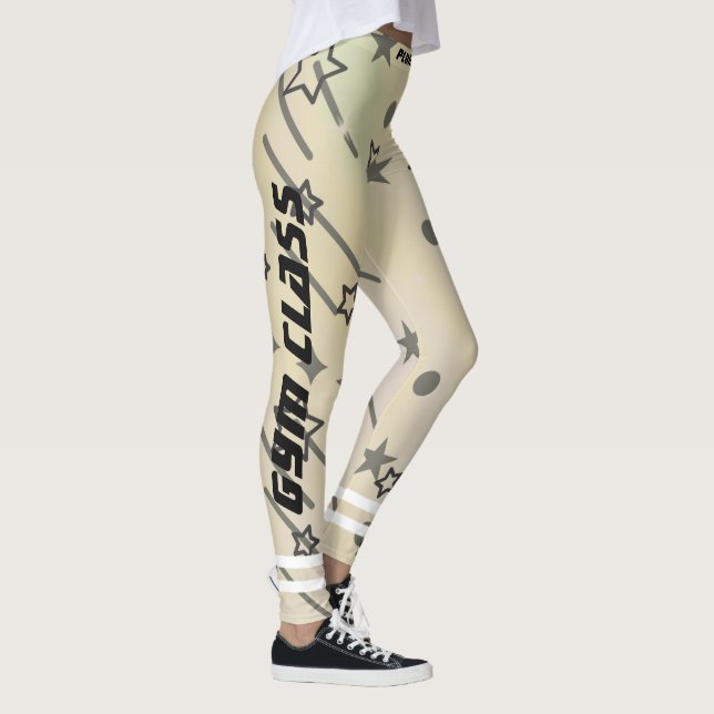 Exercise personalized stars pattern  leggings (Right)