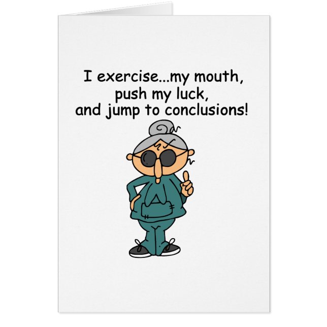Exercise, Push, Jump Humour (Front)
