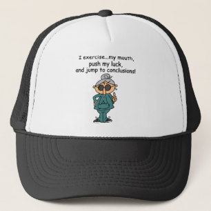 Exercise, Push, Jump Humour Trucker Hat