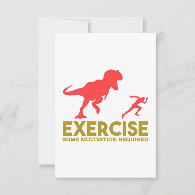 Exercise Some Motivation Required Card (Front)