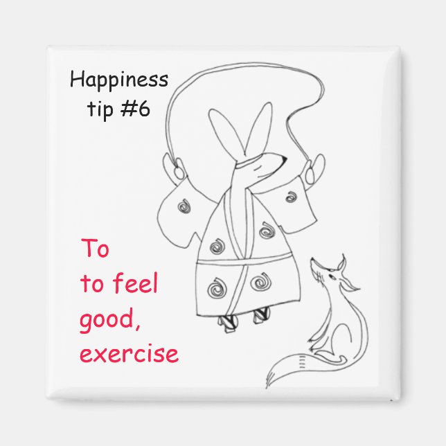 exercise to feel good magnet (Front)