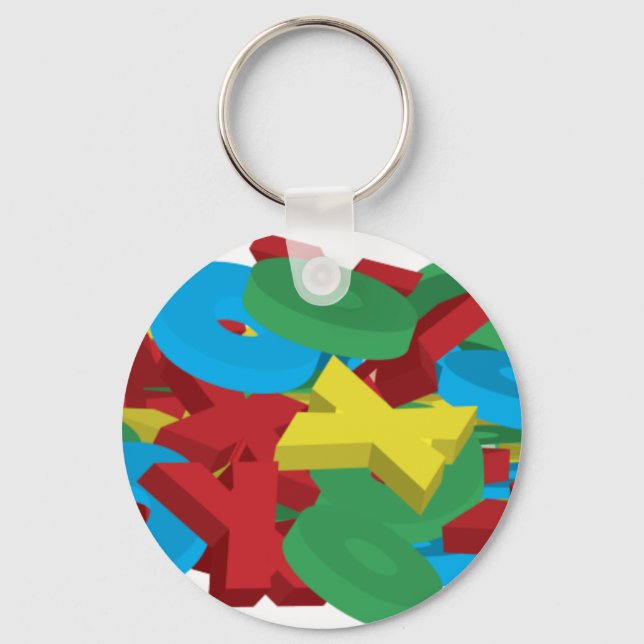 Exes and Ohs Keychain (Front)