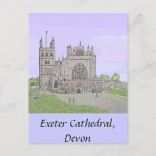Exeter Cathedral Post card