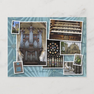 Exeter Cathedral, UK - montage postcard