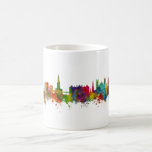 Exeter England Skyline Coffee Mug (Center)