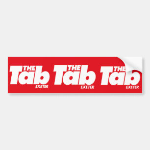 Exeter Tab Bumper Sticker
