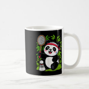 Exhausted Badminton Panda - Funny Cute Shuttle Ani Coffee Mug