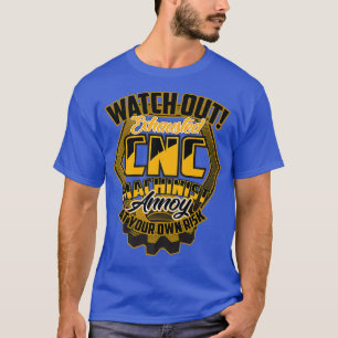 Exhausted CNC Machine Operator  Machinist Funny T-Shirt