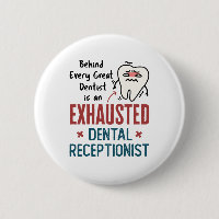 Exhausted Dental Receptionist Funny Front Office