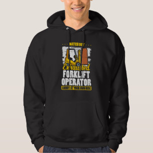 Exhausted Forklift Operator Warehouse Forklift Dr Hoodie