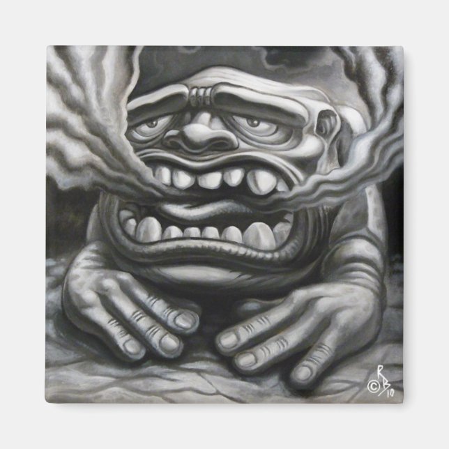 Exhausted Kaiju Magnet (Front)