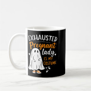 Exhausted Pregnant Lady Costume Spooky Mom To Be Coffee Mug