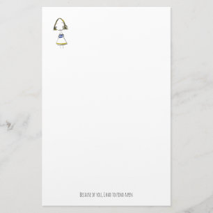 Exhausted Watercolor Doll 2 Stationery