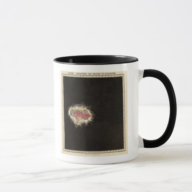 Exhibiting The Empire of Alexander 323 BC Mug (Right)