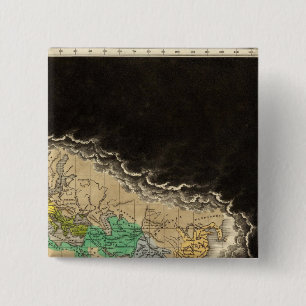 Exhibiting The Empire of Charlemagne 814 AD 2 Inch Square Button