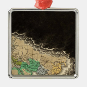 Exhibiting The Empire of Charlemagne 814 AD Metal Ornament