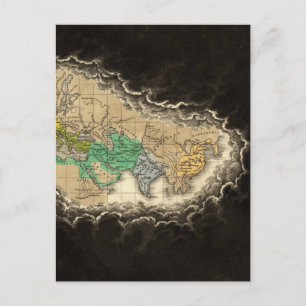 Exhibiting The Empire of Charlemagne 814 AD Postcard