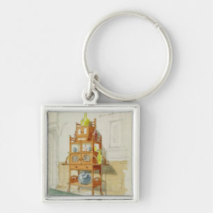 Exhibition Cabinet, c.1860s-70s (w/c & pencil on p Keychain