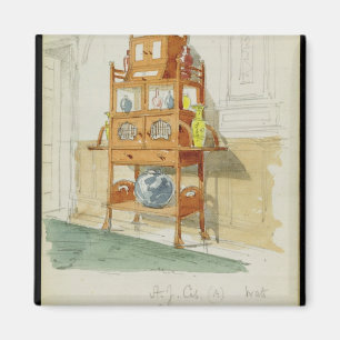 Exhibition Cabinet, c.1860s-70s (w/c & pencil on p Magnet