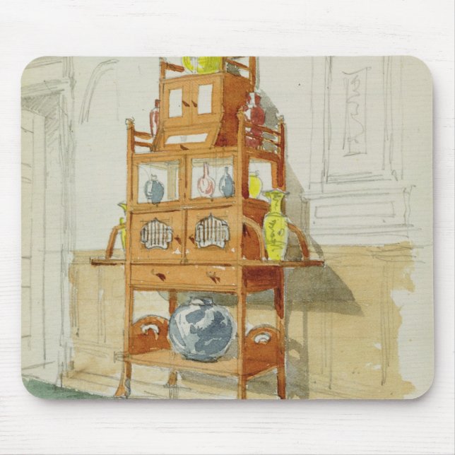 Exhibition Cabinet, c.1860s-70s (w/c & pencil on p Mouse Pad (Front)