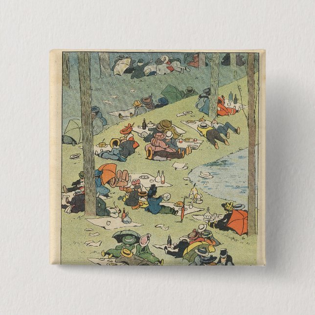 Exhibition of the culinary arts 2 inch square button (Front)