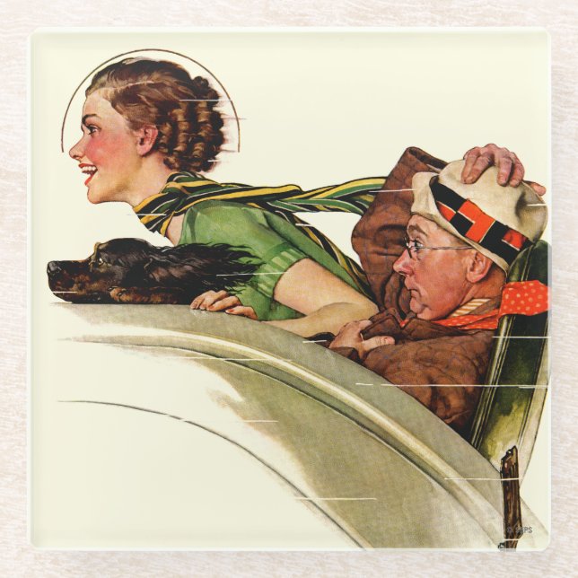 Exhilaration Glass Coaster (Front)