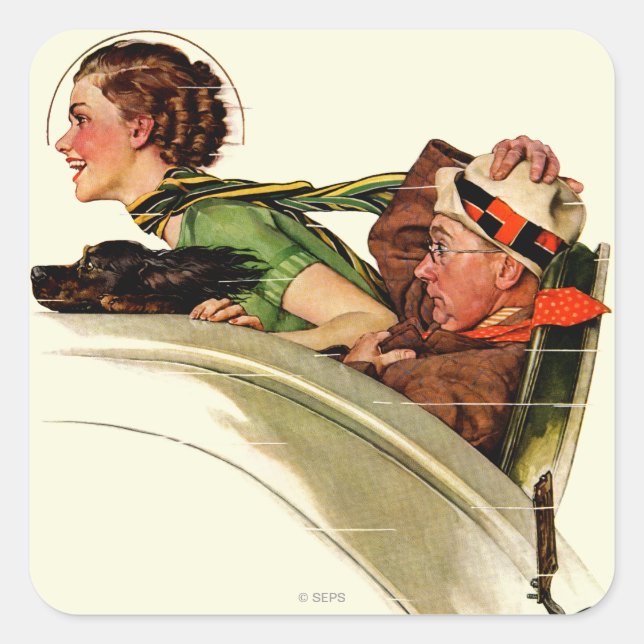 Exhilaration Square Sticker (Front)