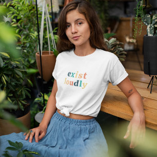 Exist Loudly Women Empowerment Feminist Tri-Blend Shirt