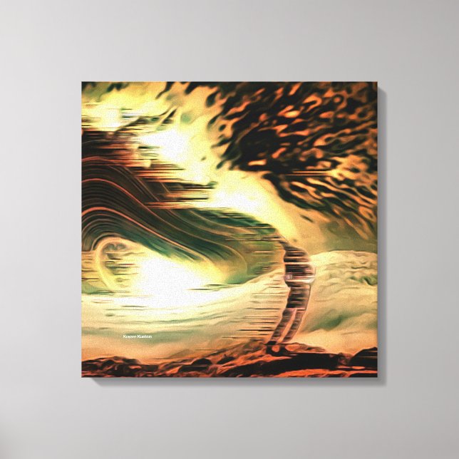 Existence Collapsing Canvas Print (Front)