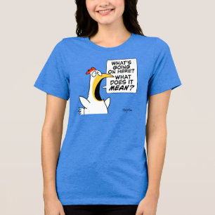 Existential Chicken by Sandra Boynton Tri-Blend Shirt
