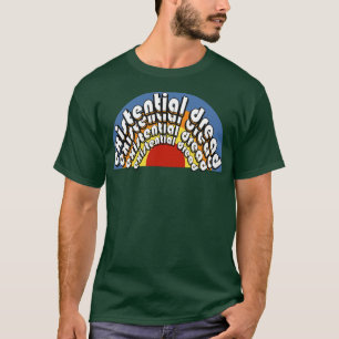 Existential Dread Retro Vintage Rainbow T-Shirt