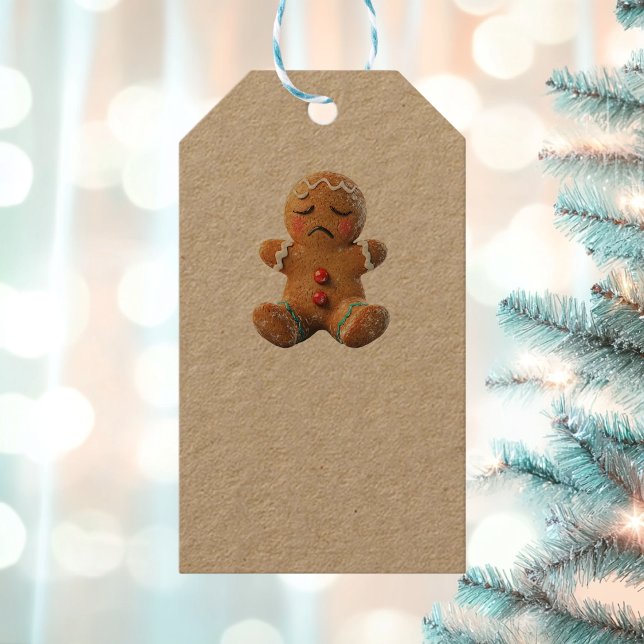 Existential Gingerbread Cookie Kraft Gift Tags (Creator Uploaded)