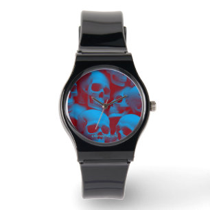 EXISTENTIAL LITE Skulls 1b Silicone Strap Unisex Watch