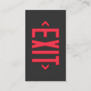 EXIT BUSINESS CARD